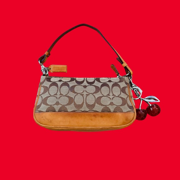💋COACH vintage rare y2k monogram shoulder bag purse💋 - Picture 1 of 3